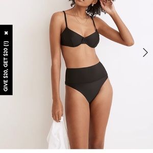 Madewell underwire swimsuit top size medium